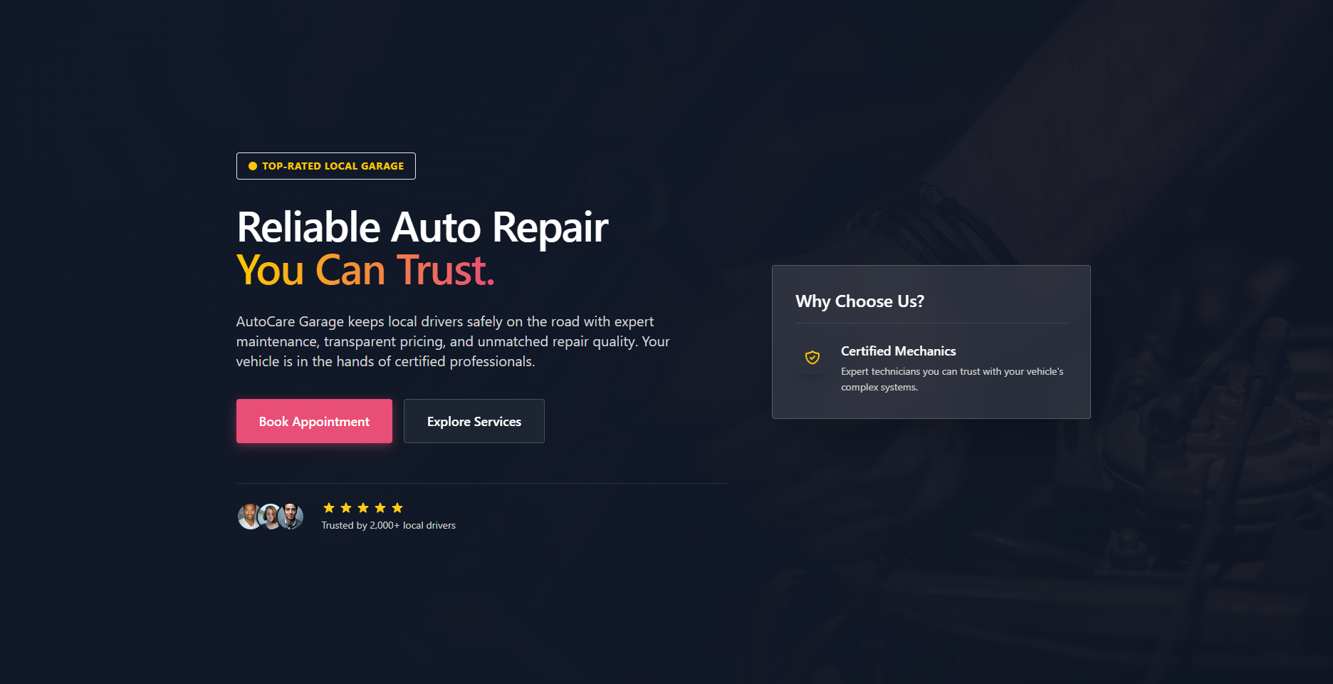 AutoCare Garage Preview